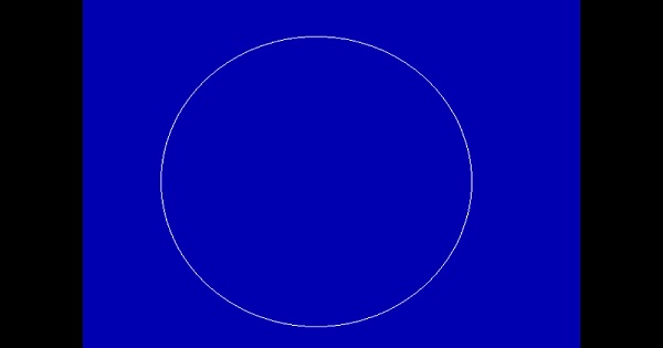 output of switching between graphics modes by closegraph() function in C or C++ programming language