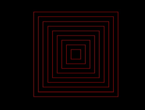 output of the animation program in C or C++ programming language